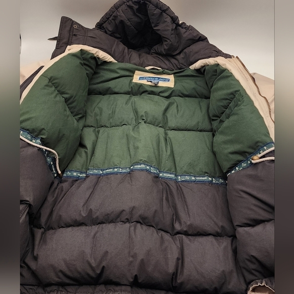 Vintage Strato Jac Puffer Down Feather Winter Warm Coat Snow Chore Travel Size L - Picture 3 of 11